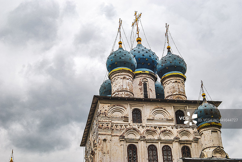 科洛缅斯克庄园的东正教教堂，俄罗斯莫斯科图片素材