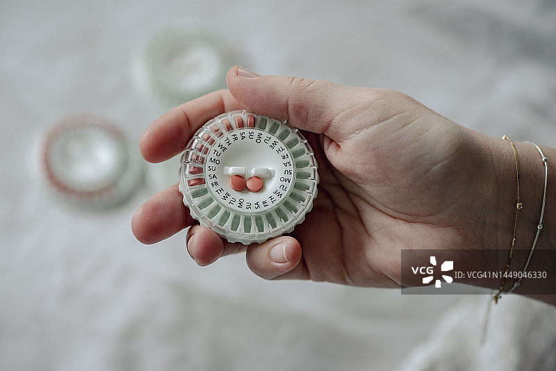 激素替代疗法药丸图片素材