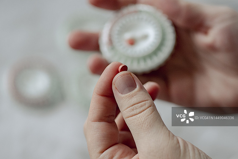 激素替代疗法药丸图片素材