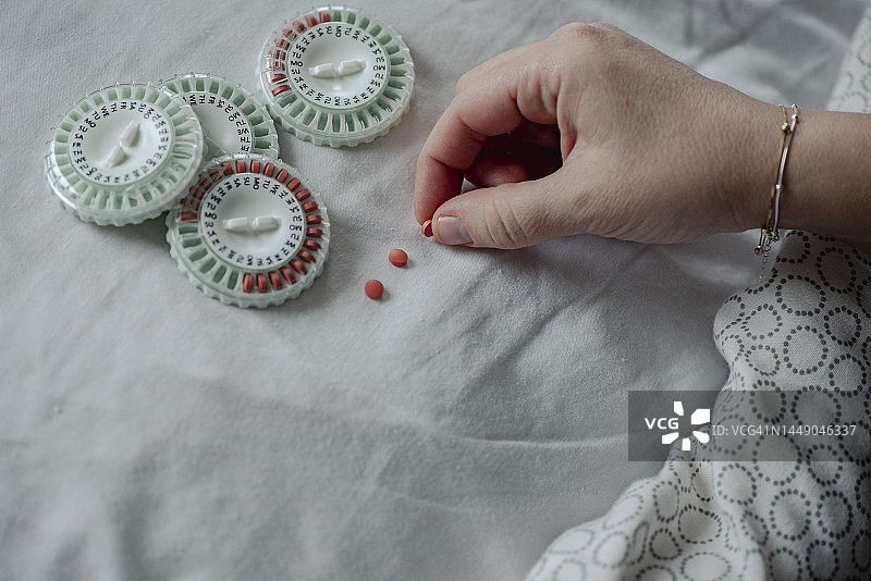 激素替代疗法药丸图片素材