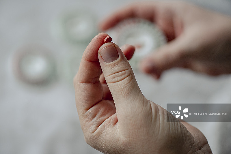 激素替代疗法药丸图片素材