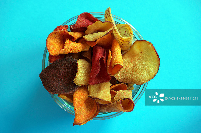 有机蔬菜薯片图片素材