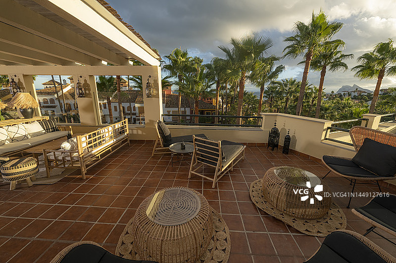 酒店屋顶露台图片素材