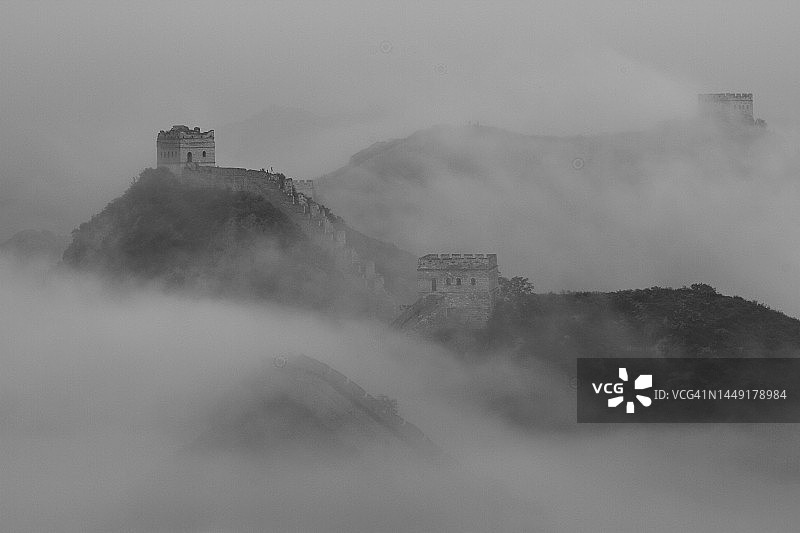 中国河北省的古长城遗址图片素材