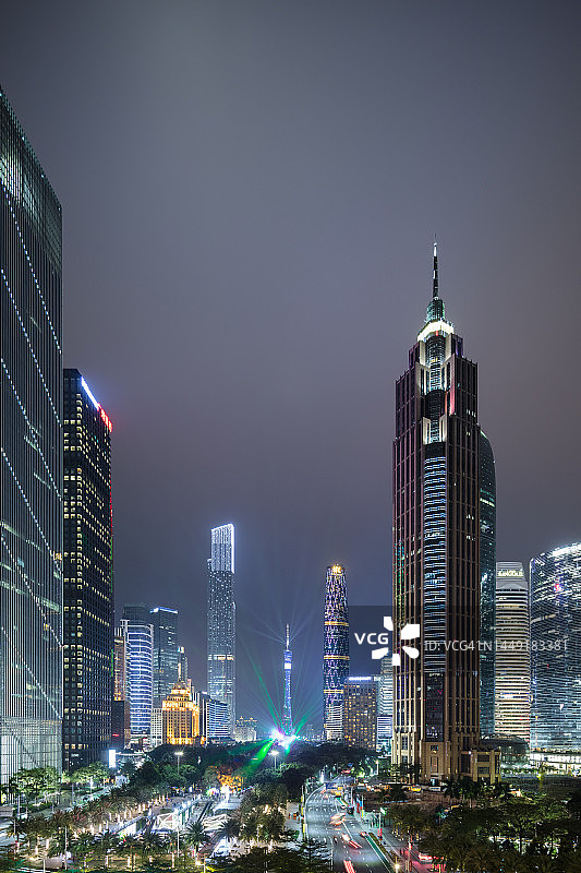 中国广东省广州市天际线图片素材