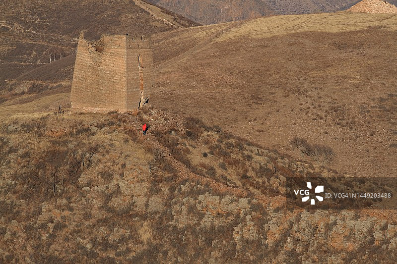 中国河北省古长城遗址图片素材