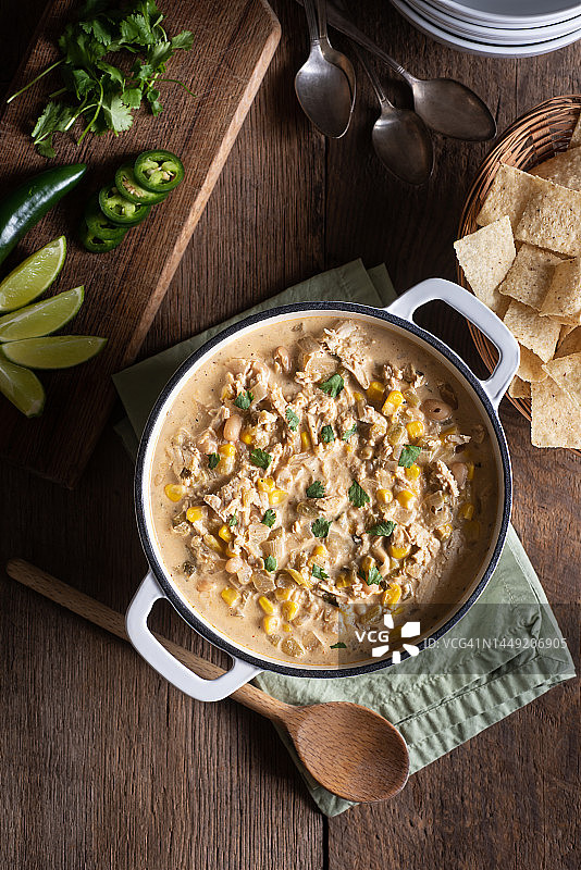 白鸡肉辣椒图片素材