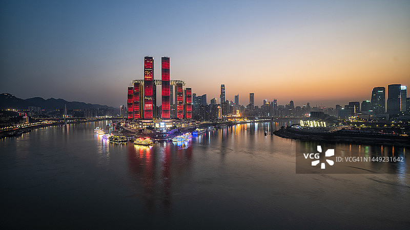 中国重庆城市夜景图片素材