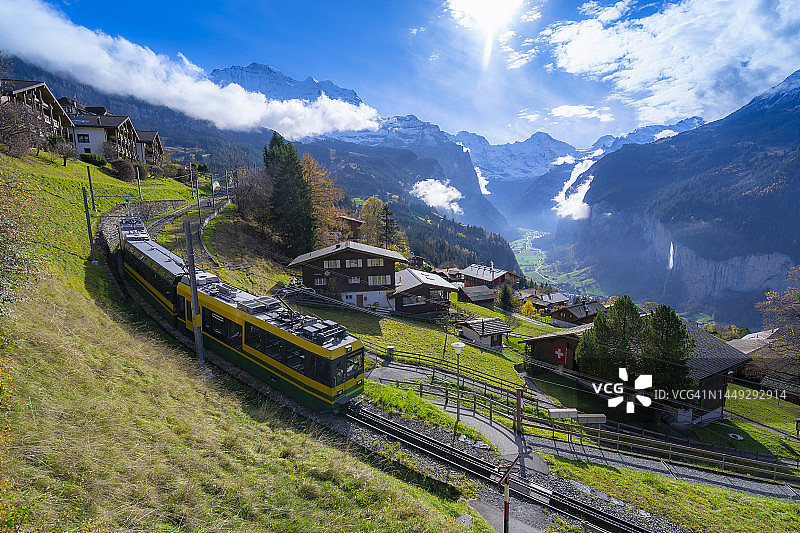 瑞士翁根村图片素材