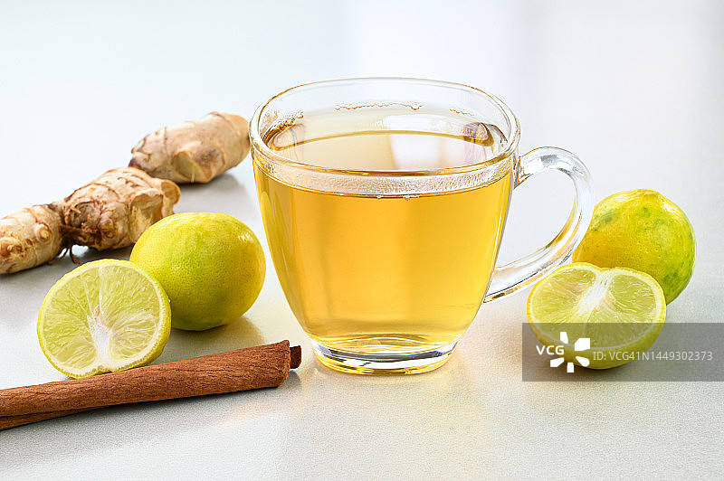 姜汁柠檬茶图片素材