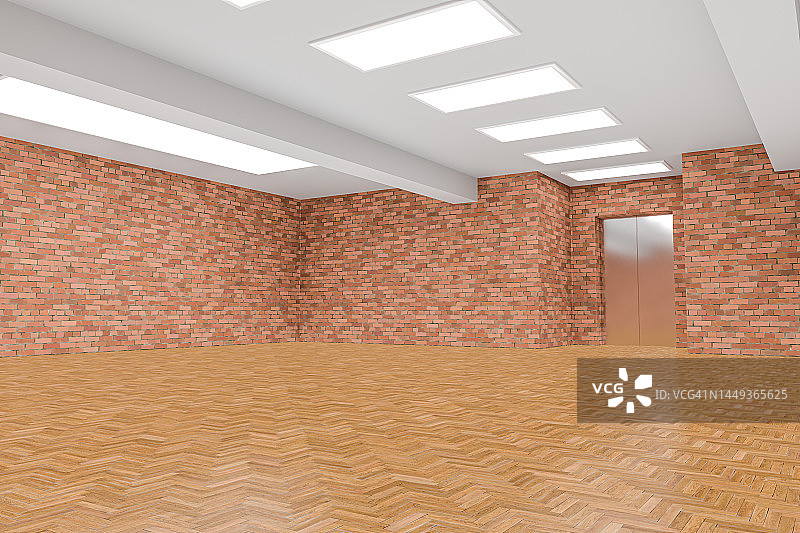 明亮的电梯入口大厅图片素材