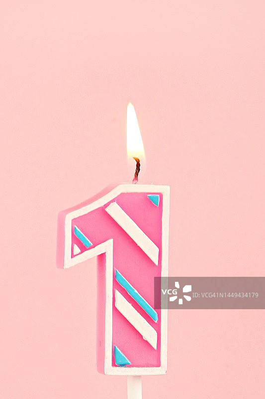 生日蜡烛数字1图片素材