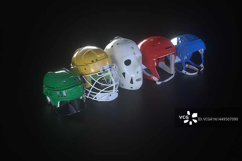 曲棍球头盔图片素材