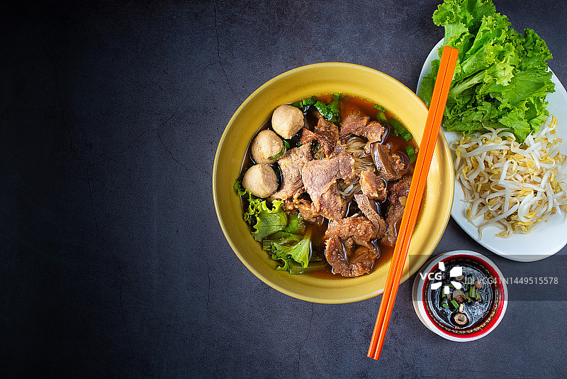 卤肉粿条，肉丸图片素材