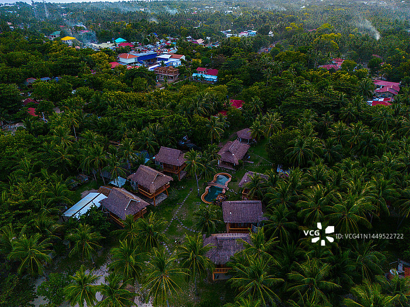 菲律宾宿务圣达菲班塔延岛航拍图片素材
