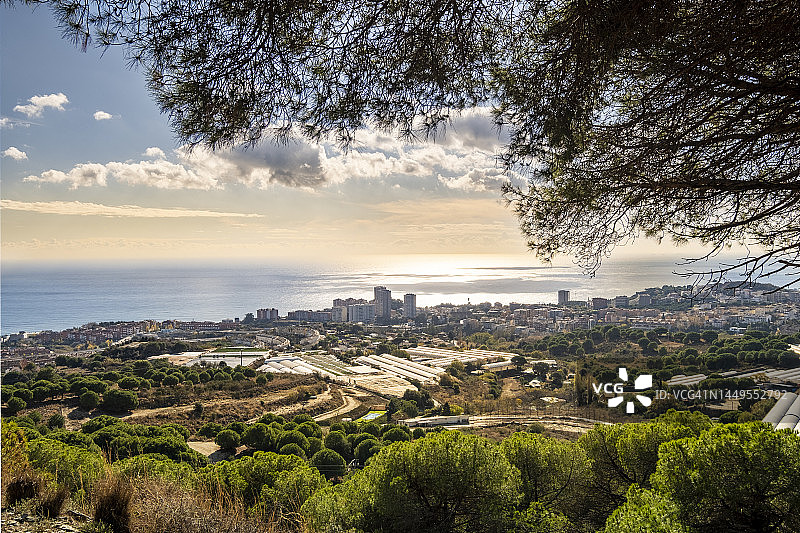 马雷斯梅海岸空中全景图片素材