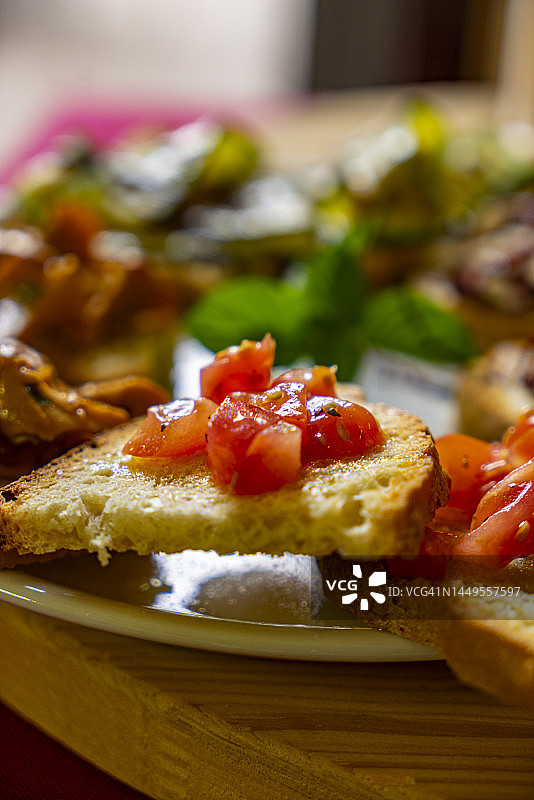 意式烤面包图片素材