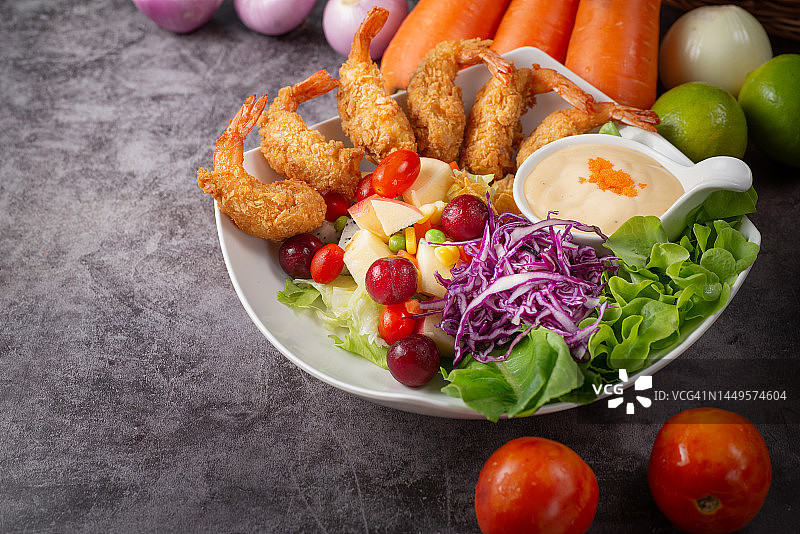 天妇罗炸虾图片素材