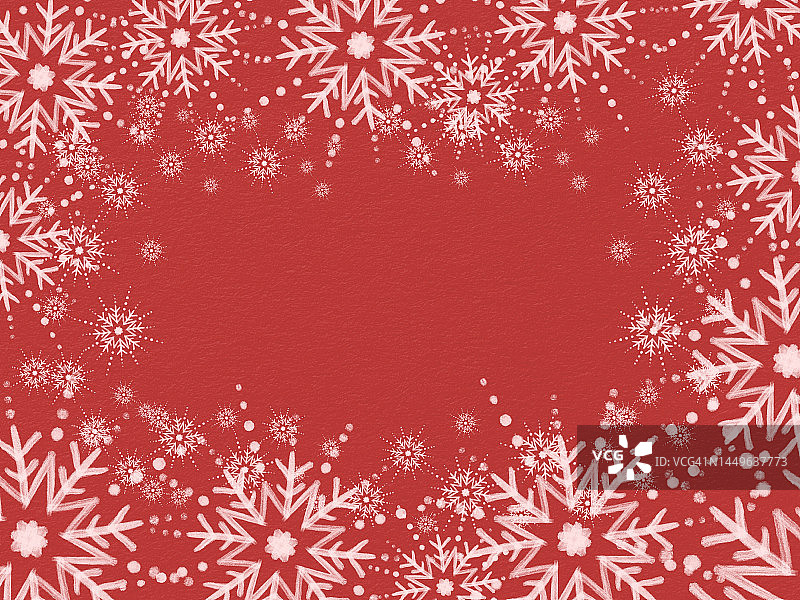 雪花环绕的圣诞节文案背景图片素材