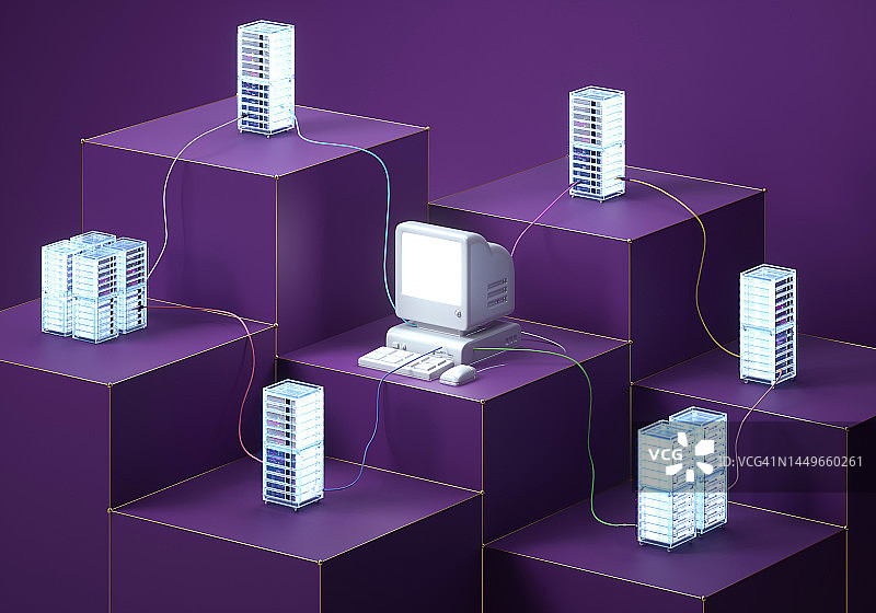 数据服务器连接图片素材