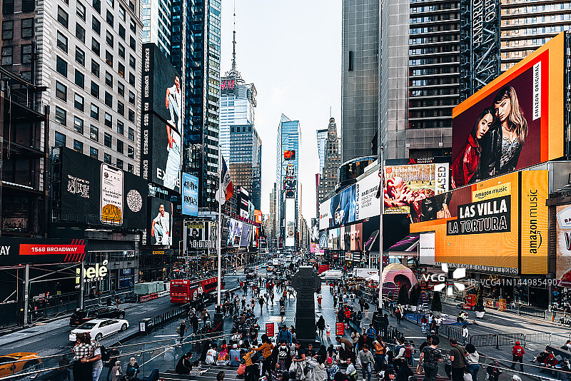 美国纽约时代广场广角景观图片素材