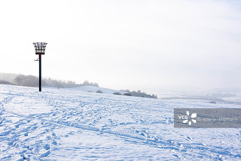 冬季的邓斯特布尔丘陵图片素材