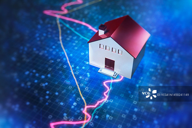 抵押贷款额度上涨图片素材