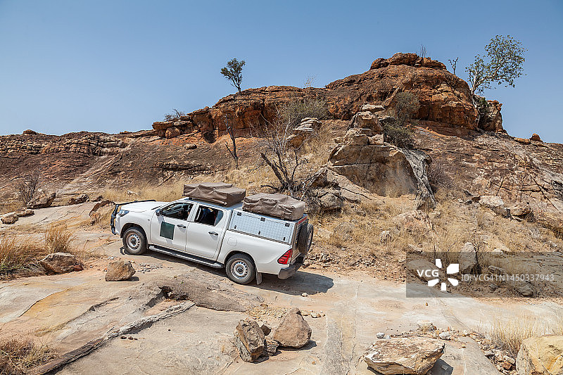 塔兰吉雷国家公园的野生动物园吉普车图片素材