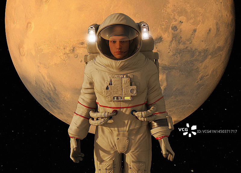 火星探测插画图片素材