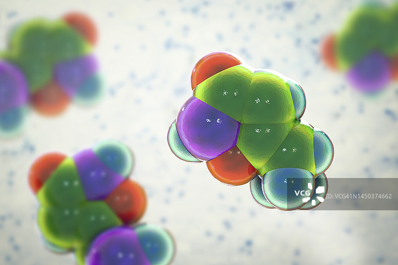 蝇蕈醇分子结构图图片素材