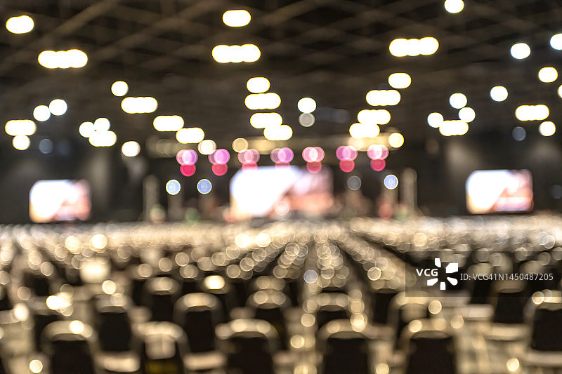音乐会上的模糊灯光图片素材