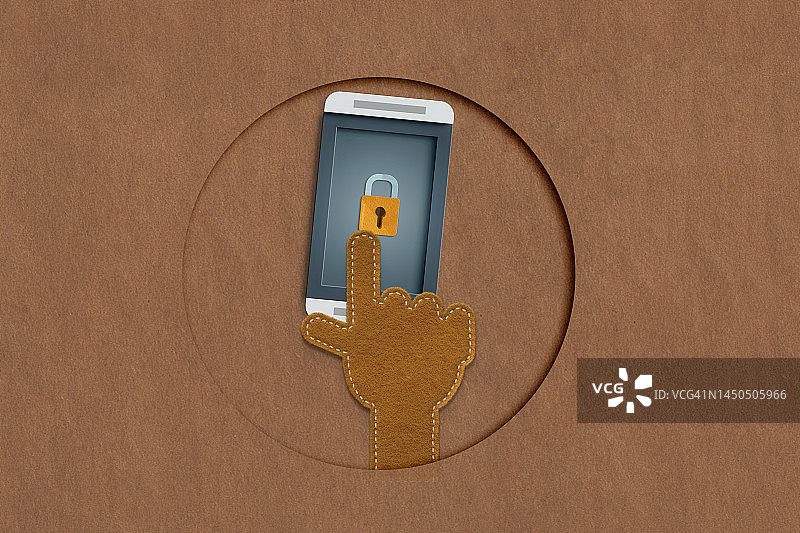 手解锁智能手机图片素材