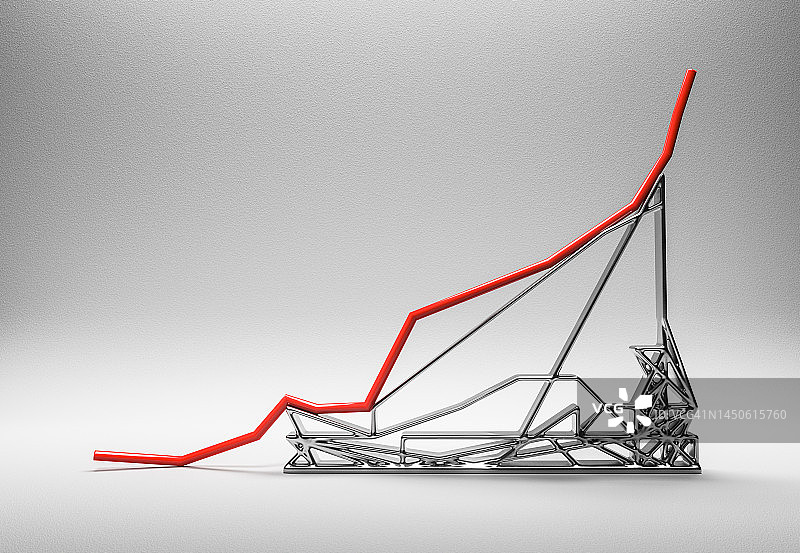 结构上的红色线条图图片素材