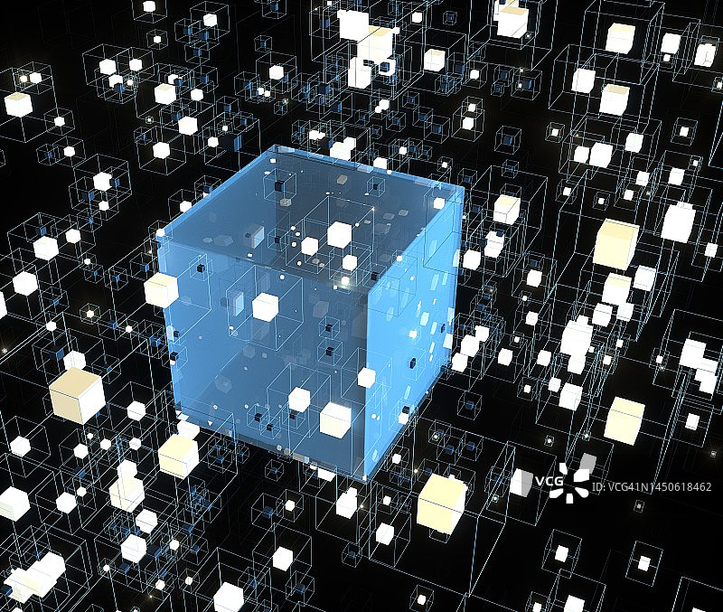 抽象区块链网络背景图片素材