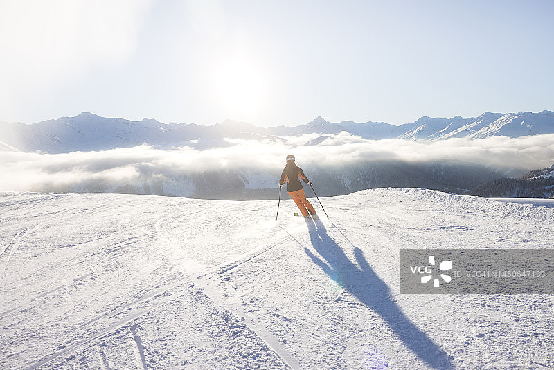 冬季运动-滑雪-滑雪道图片素材