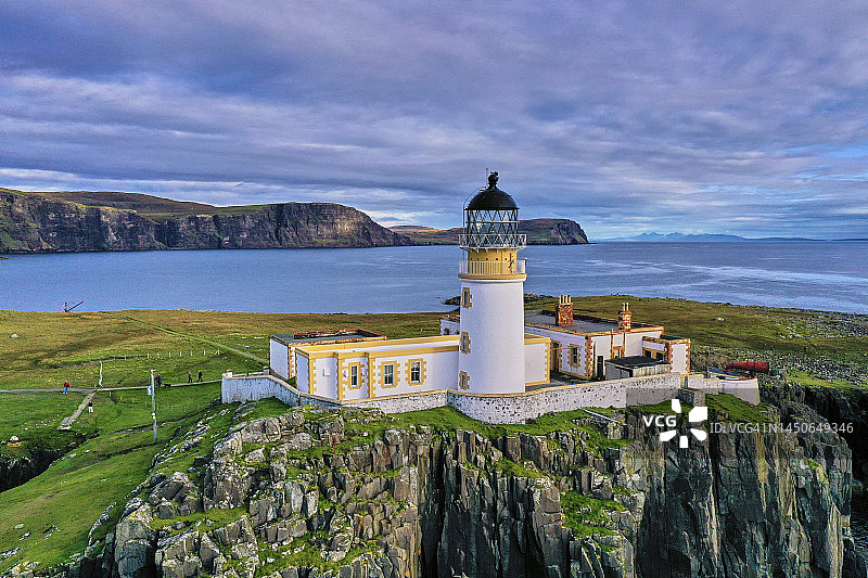 苏格兰斯凯岛，半岛和内斯特角灯塔图片素材