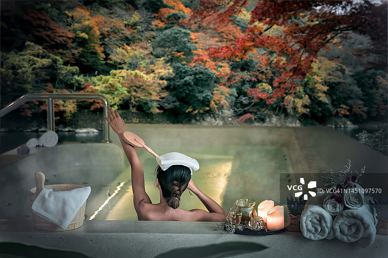 在自然中放松图片素材