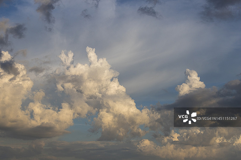 日落时的暴风云图片素材