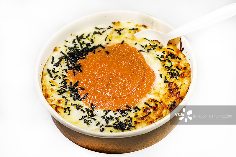 多利亚：鳕鱼子奶酪焗饭图片素材