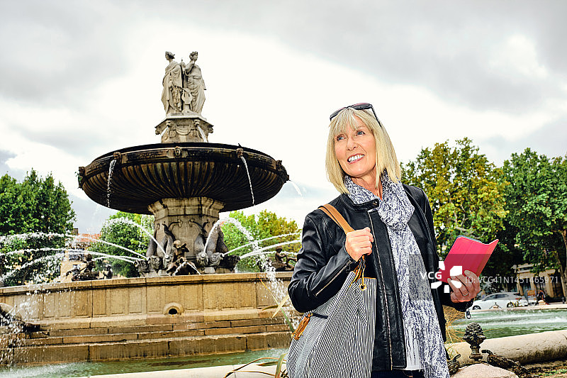 法国普罗旺斯地区艾克斯的La Rotonde图片素材