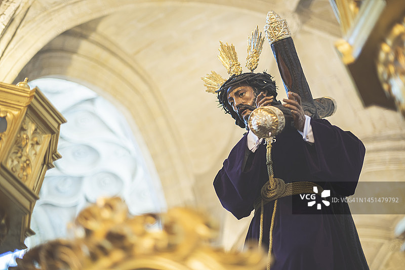 加的斯耶稣基督雕塑图片素材