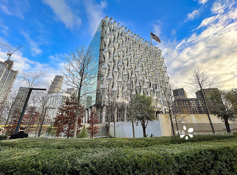 英国伦敦的美国大使馆图片素材