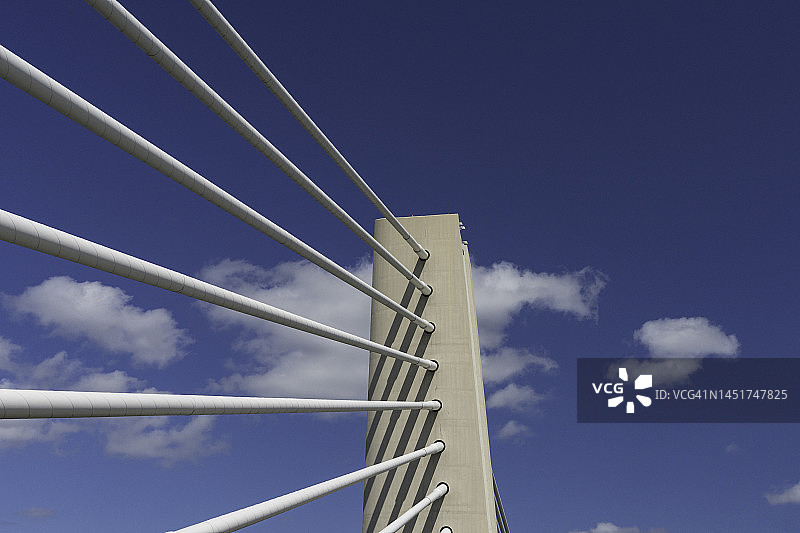 桥梁的抽象建筑细节图片素材