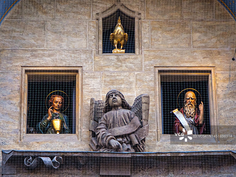 布拉格天文钟：使徒的游行图片素材