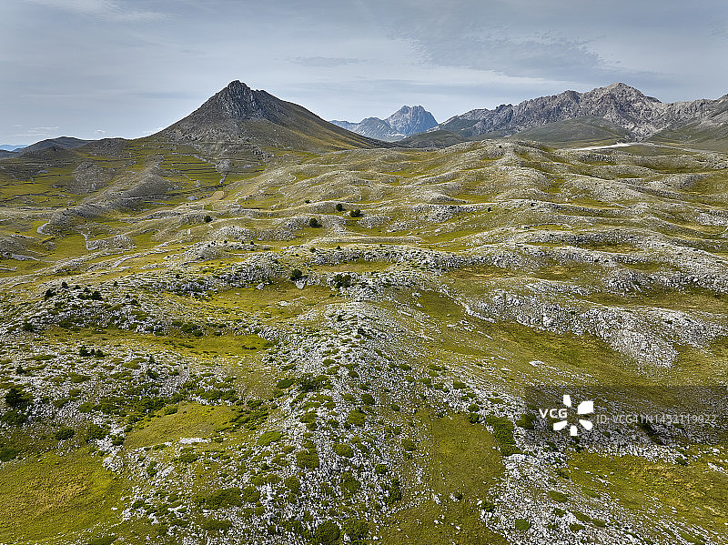 意大利阿布鲁佐国家公园的帝国田野图片素材