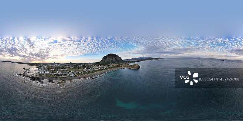 济州岛山房山VR360全景照片图片素材