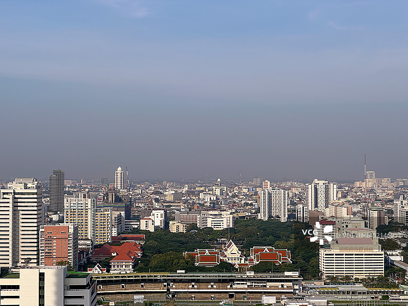 泰国曼谷市朱拉隆功大学的俯视照片图片素材