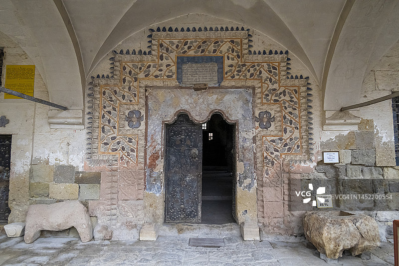 锡纳索斯穆斯塔法帕夏村的君士坦丁和埃莱尼教堂，卡帕多西亚图片素材