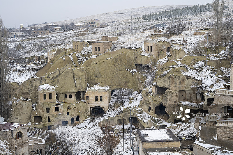 卡帕多奇亚阿瓦利村和山谷图片素材