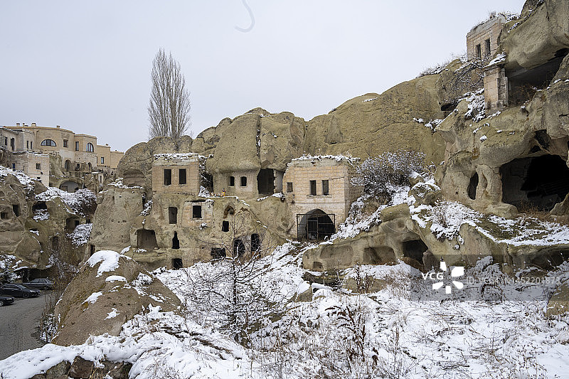 卡帕多奇亚阿瓦利村和山谷图片素材